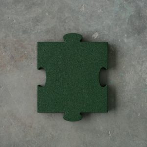 Gumová dlažba puzzle - zelená
