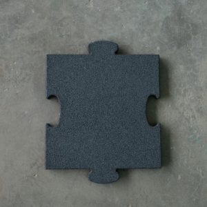 Gumová dlažba puzzle - šedá